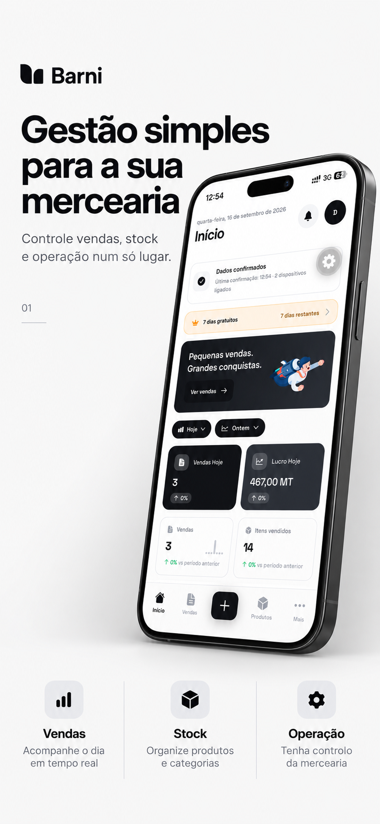 Barni — gestão simples para a sua mercearia